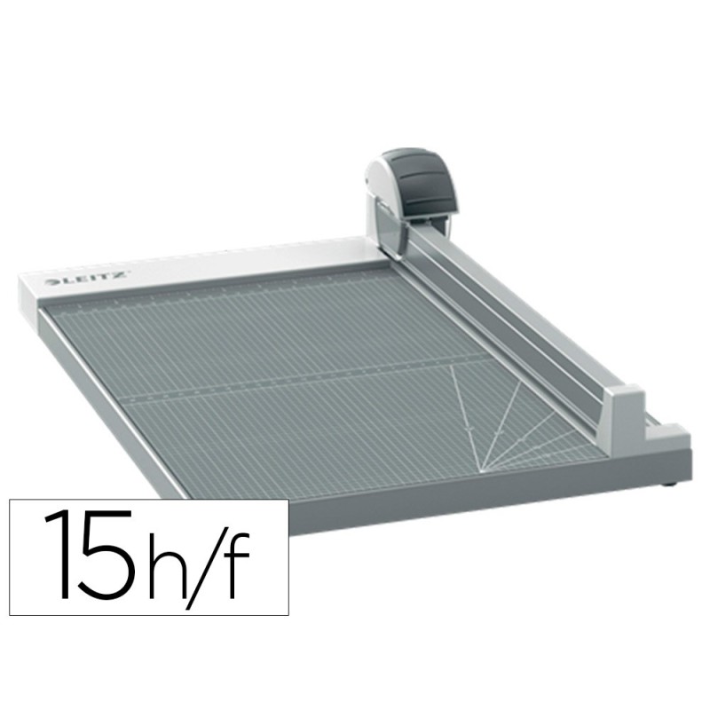 CIZALLA DE RODILLO LEITZ PRECISION OFFICE A4+ BASE MADERA PLASTIFICADA LONGITUD CORTE 381 MM CAPACIDAD DE