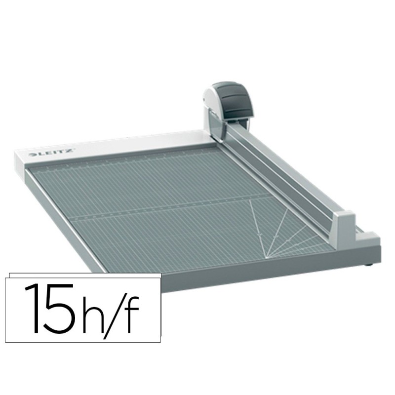 CIZALLA DE RODILLO LEITZ PRECISION OFFICE A3 BASE MADERA PLASTIFICADA LONGITUD CORTE 457 MM CAPACIDAD DE