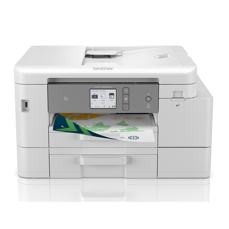 EQUIPO MULTIFUNCION BROTHER MFCJ4540DW DUPLEX WIFI 13 PPM NEGRO 11 PPM COLOR COPIADORA ESCANER IMPRESORA BANDEJA 400