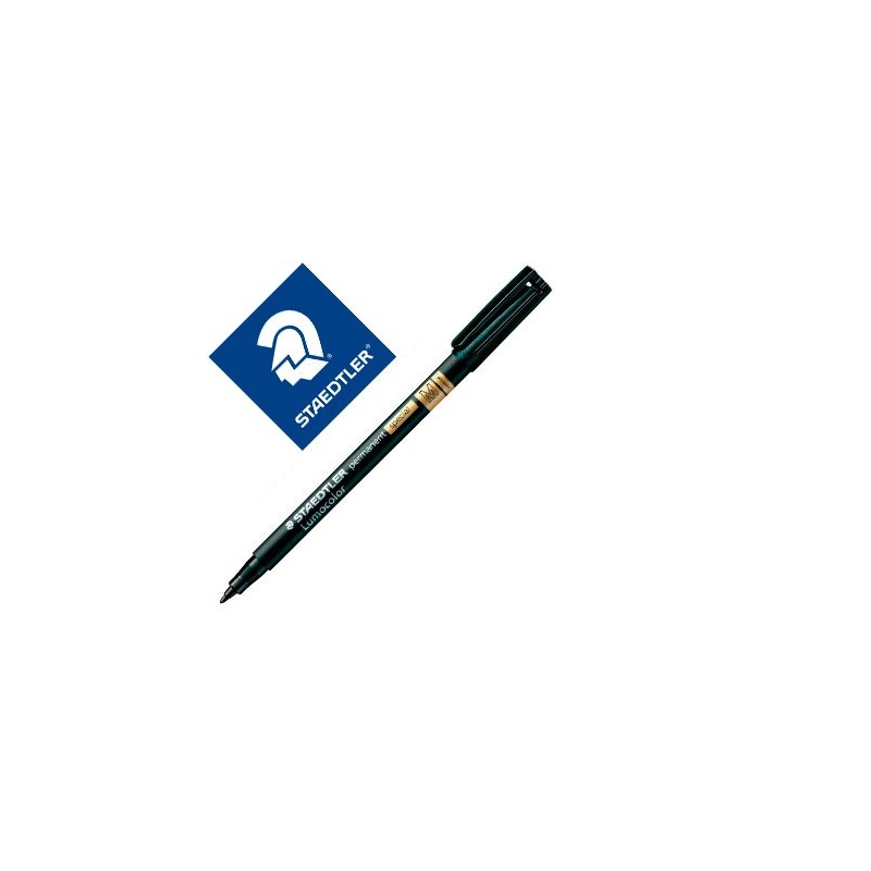 ROTULADOR STAEDTLER LUMOCOLOR RETROPROYECCION PUNTA DE FIBRA PERMANENTE SPECIAL 319-9 NEGRO PUNTA MEDIA