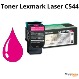 TONER LEXMARK LASER C544, X544 C544X1MG COLOR MAGENTA ALCANZA PARA IMPRIMIR 4000 PAGINAS